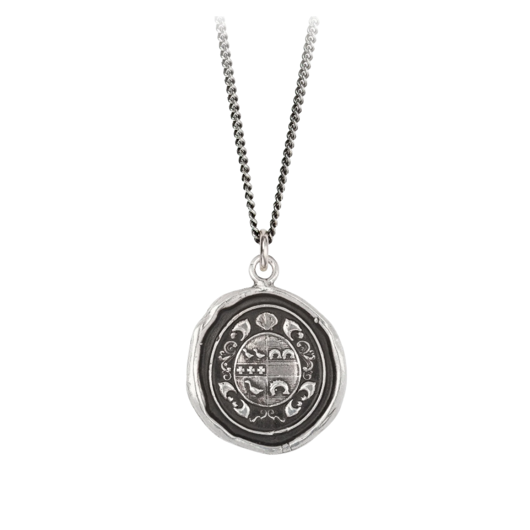 Sterling Silver Talisman Necklace - Safe Journey