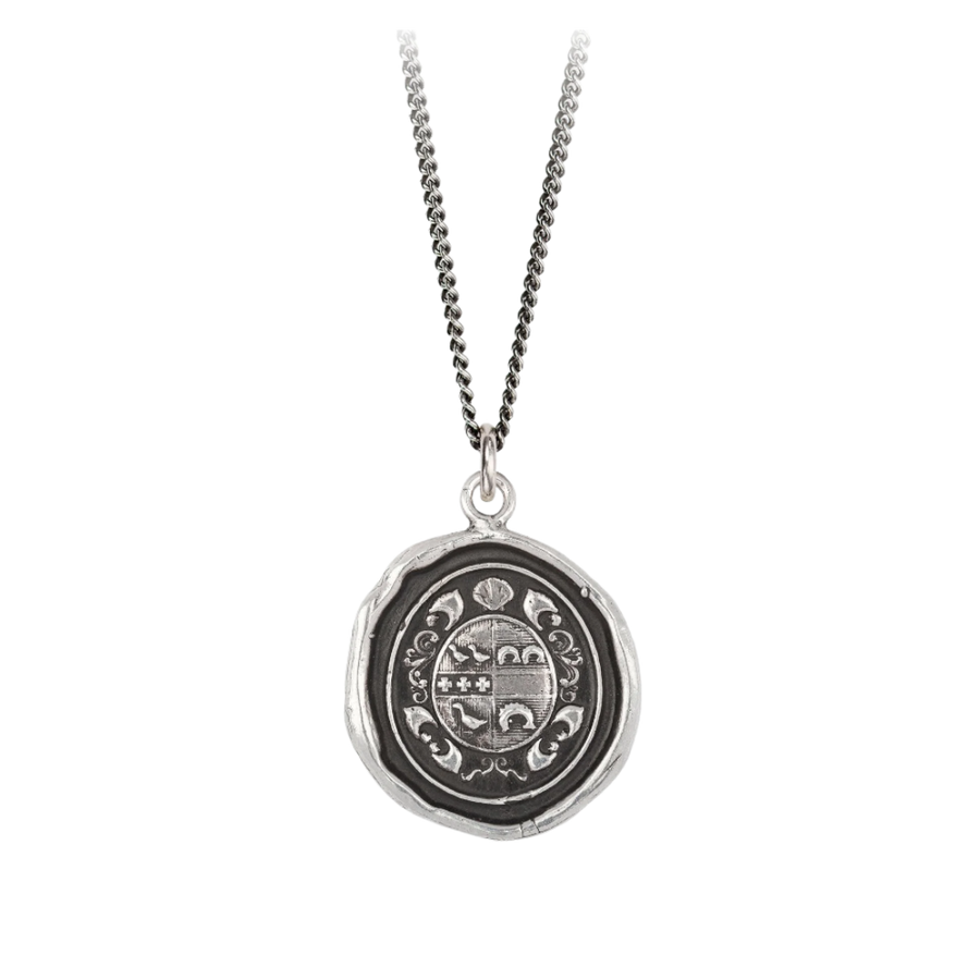Sterling Silver Talisman Necklace - Safe Journey