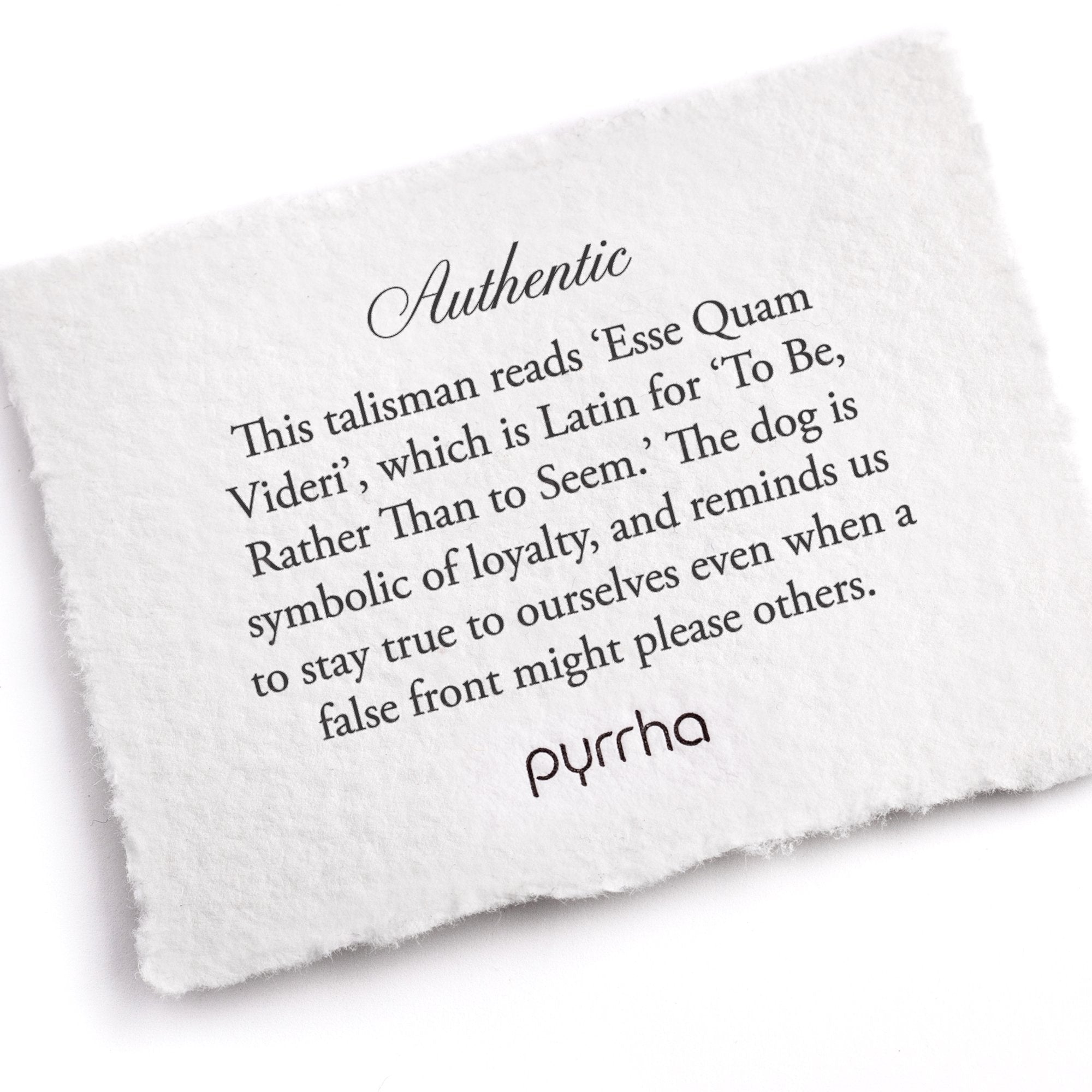 Sterling Silver Talisman Necklace - Authentic