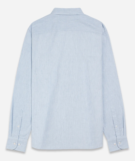 Fulton Heather Oxford Shirt - Light Blue Heather