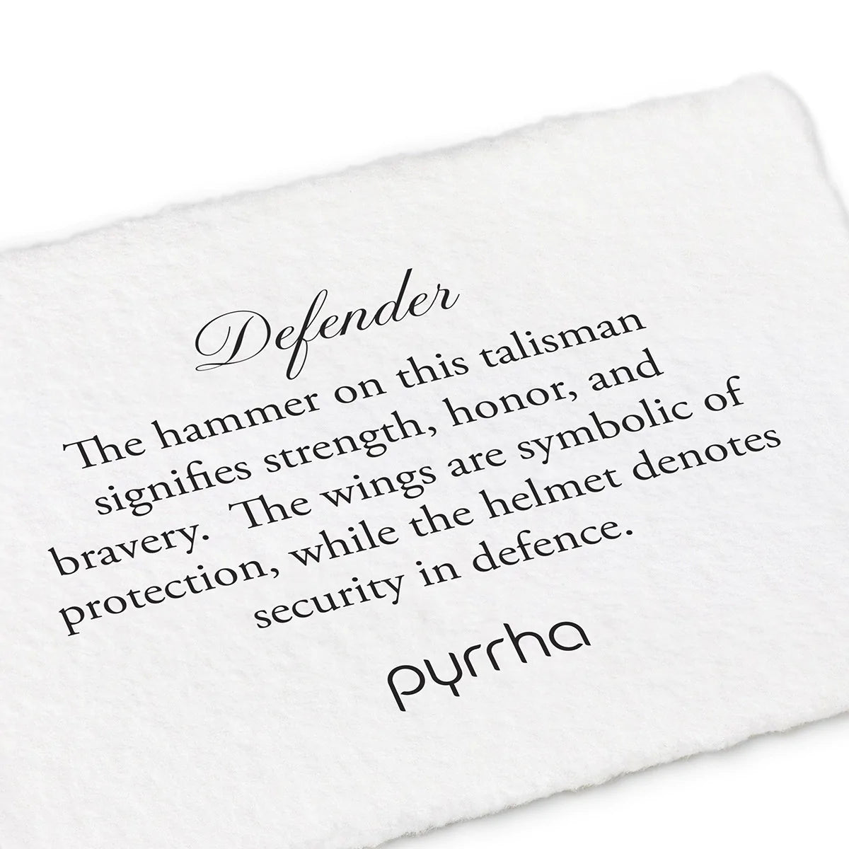 Sterling Silver Talisman Necklace - Defender