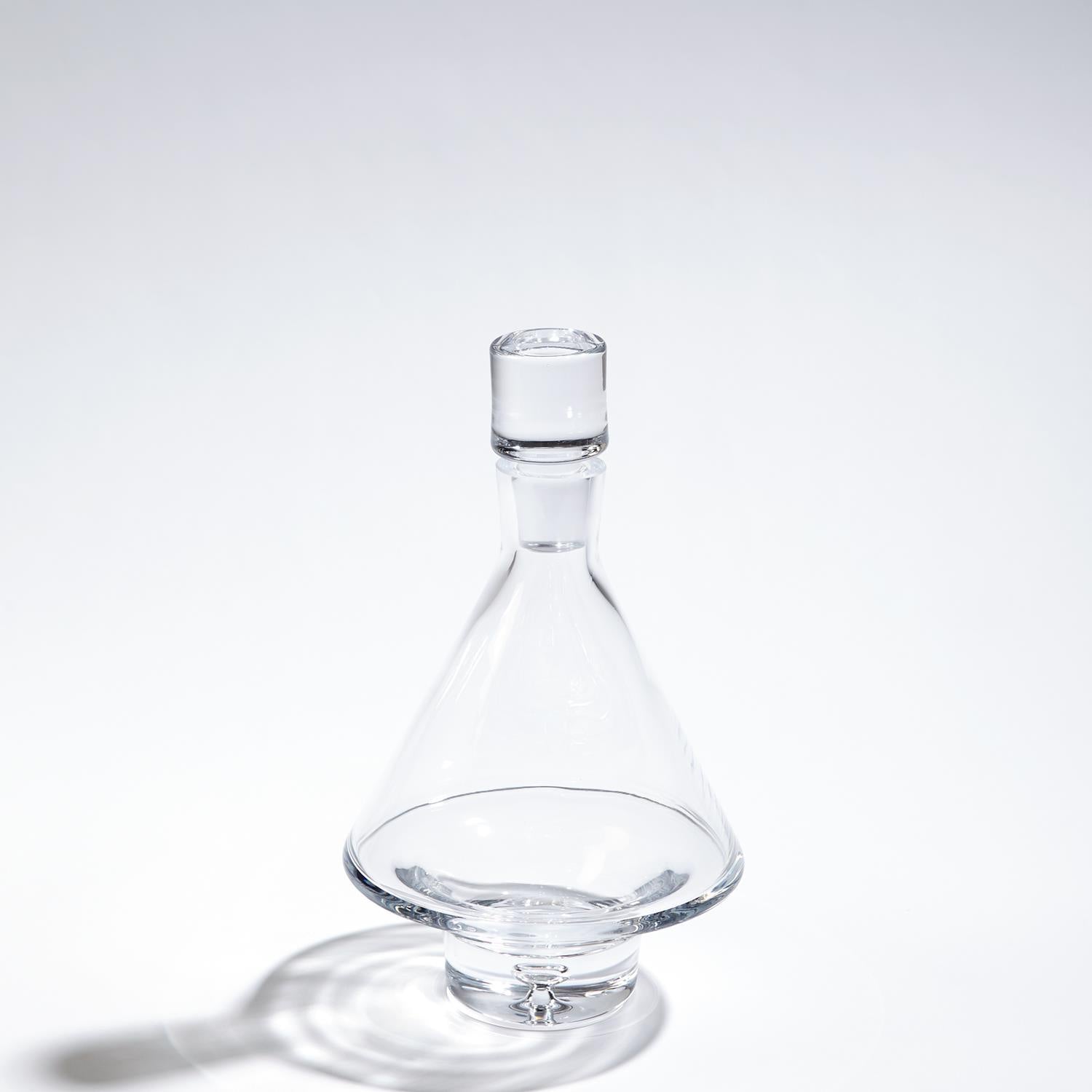 Fat-Bottom Glass Decanter