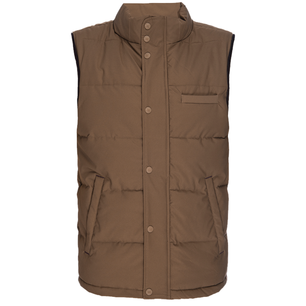 Quilted Vest - Brown