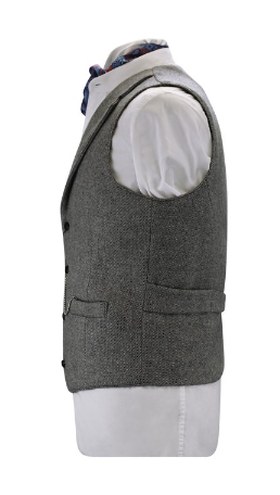 Tweed Waistcoat - Light Grey