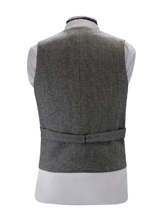Tweed Waistcoat - Light Grey