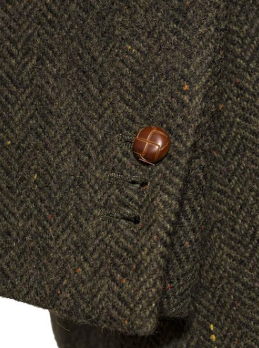 Casement Classic Fit Irish Tweed Blazer - Green