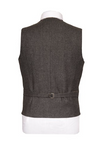 Behan Irish Tweed Waistcoat - Grey Herringbone