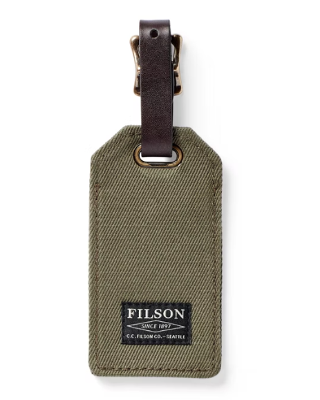 Rugged Twill Luggage Tag - Otter Green