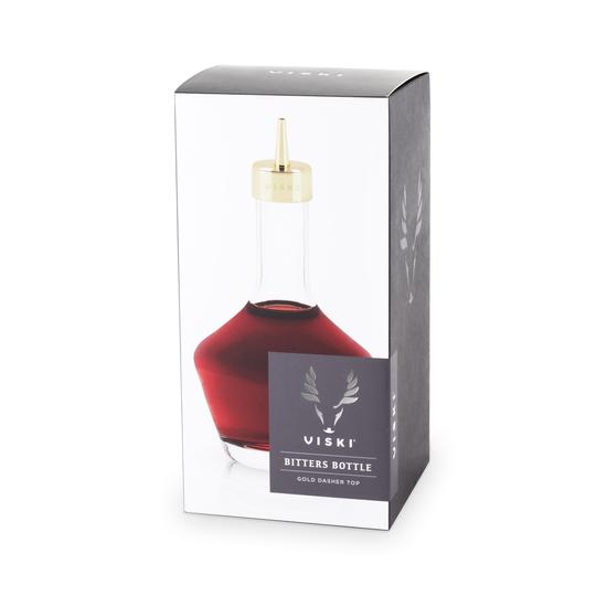 Bitters Bottle w/ Gold Dasher Top