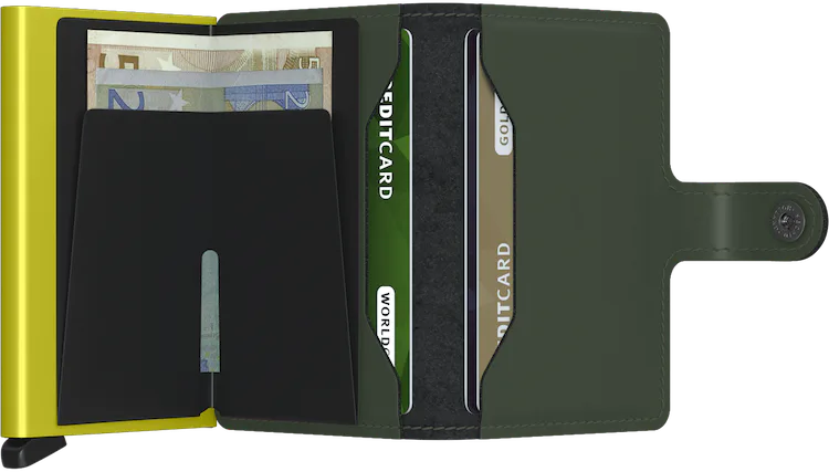 Miniwallet - Matte Green & Lime