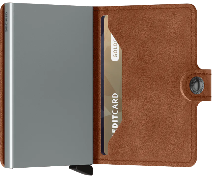 Miniwallet - Vintage Cognac & Silver