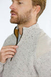 Foxton Quarter Zip Neck - Oatmeal