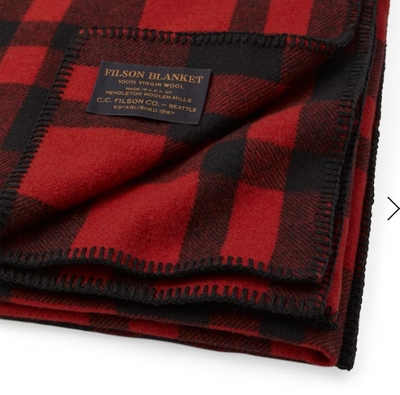 Filson Mackinaw Blanket - Red & Black