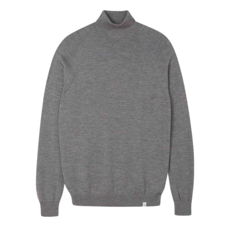 Beauford Polo Neck - Grey