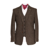 James Stephens Irish Tweed Poets Jacket - Brown