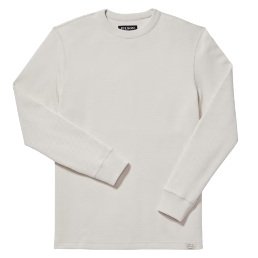 Waffle Knit Thermal Crewneck - Sand