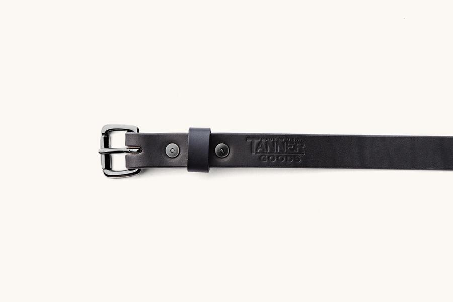 Black Skinny Standard Belt w/ Black Buckle