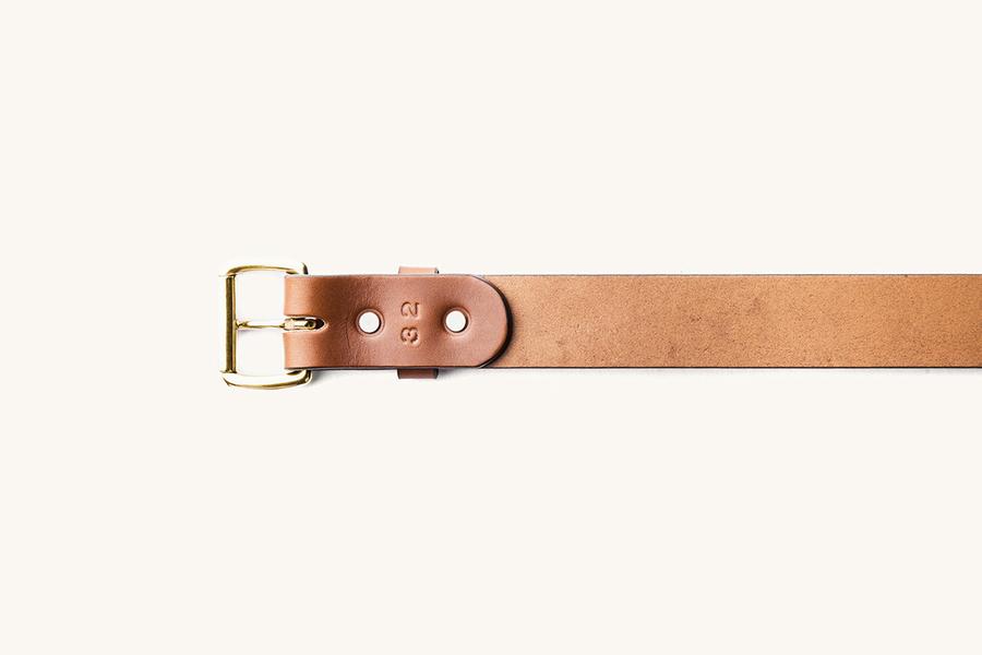Cognac Standard Belt w/ Brass Buckle