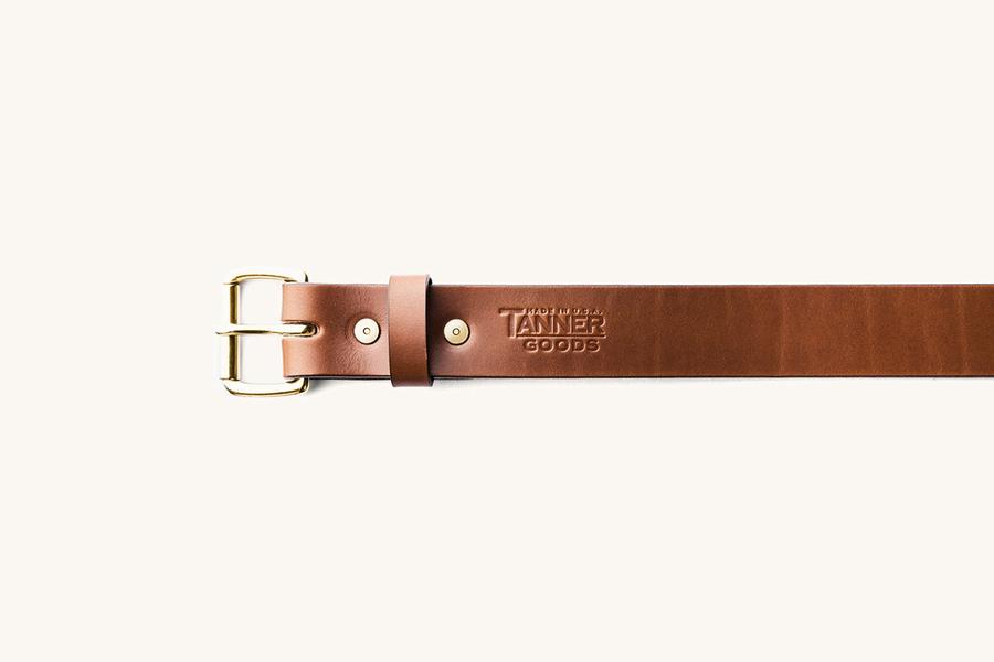 Cognac Standard Belt w/ Brass Buckle