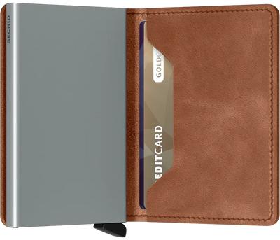 Slimwallet - Vintage Cognac & Silver