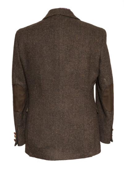 James Stephens Irish Tweed Poets Jacket - Brown